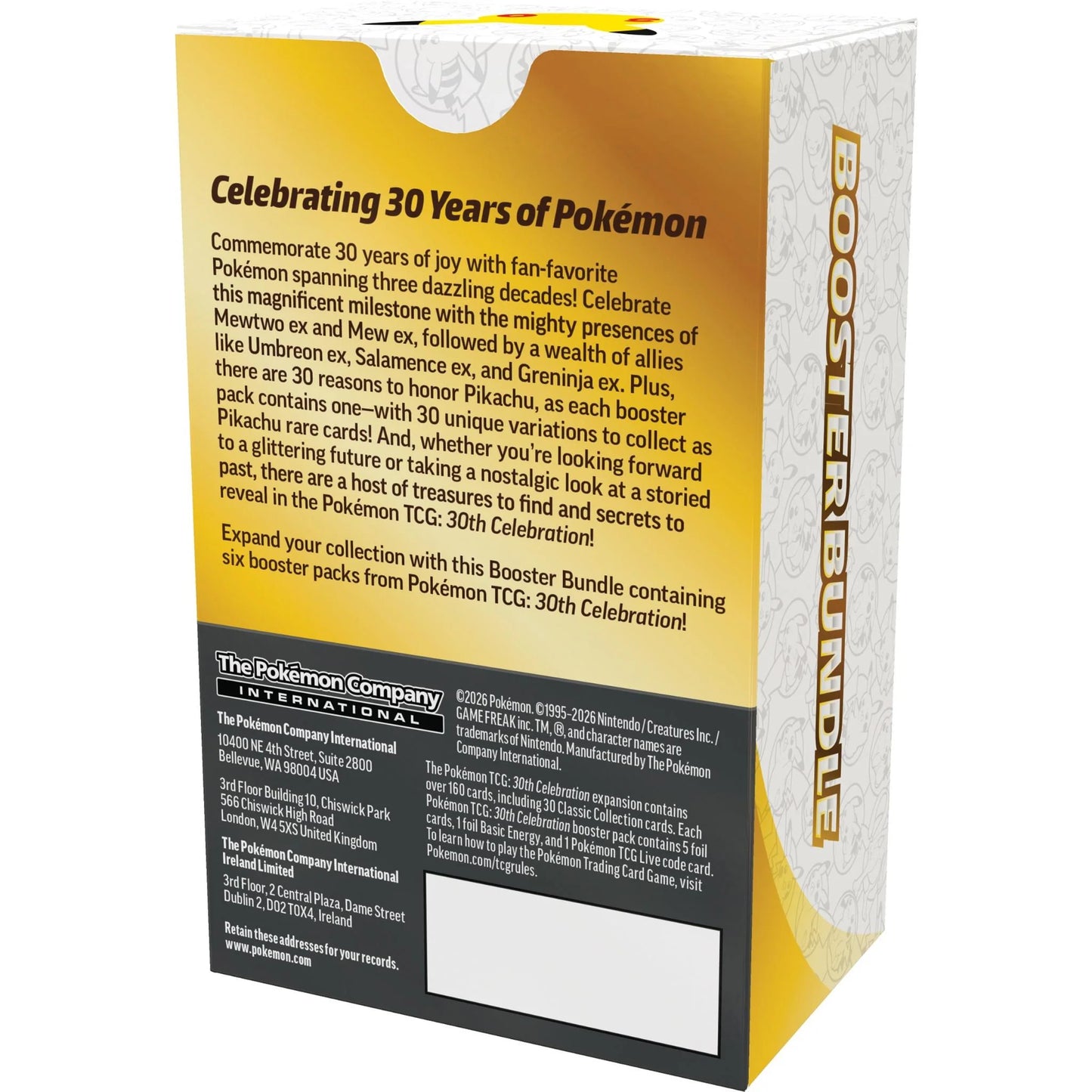 Pokemon TCG: 30th Celebration Booster Bundle PREORDER