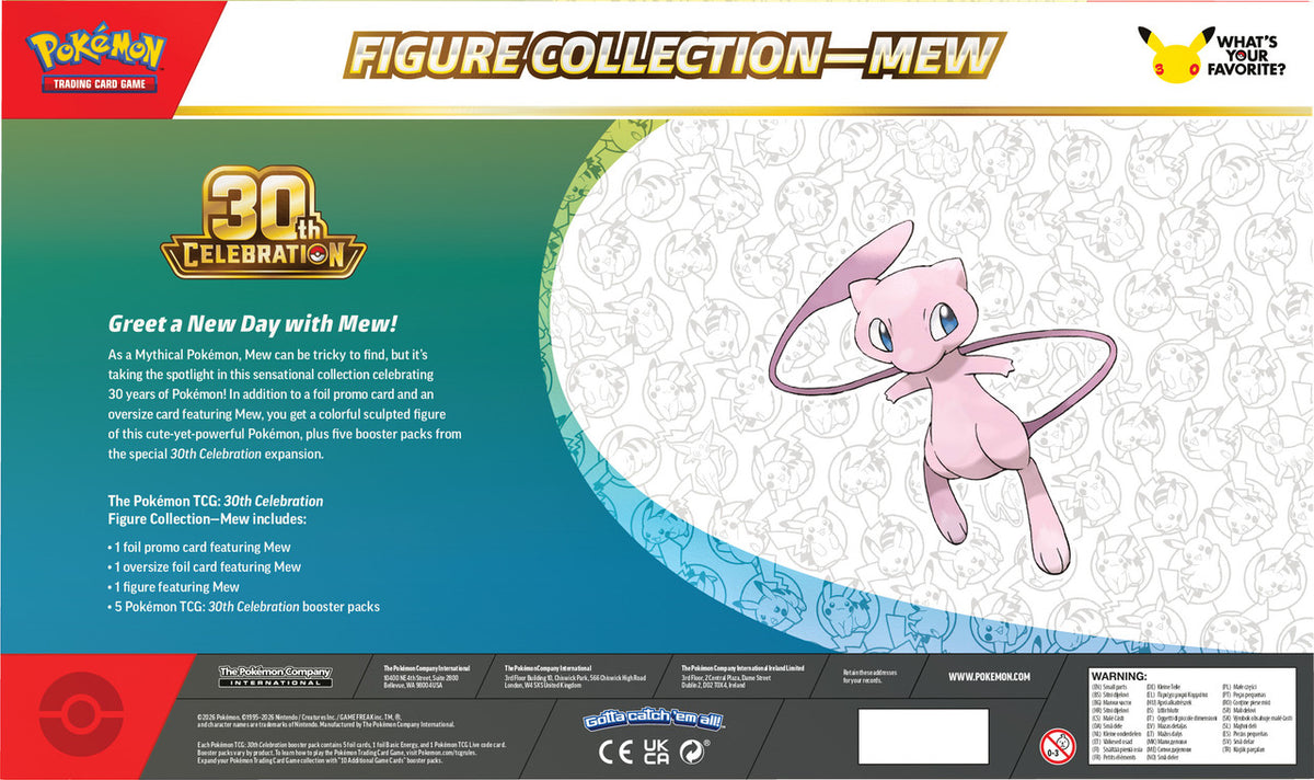 Pokemon TCG: 30th Celebration Figure Collection - Mew PREORDER