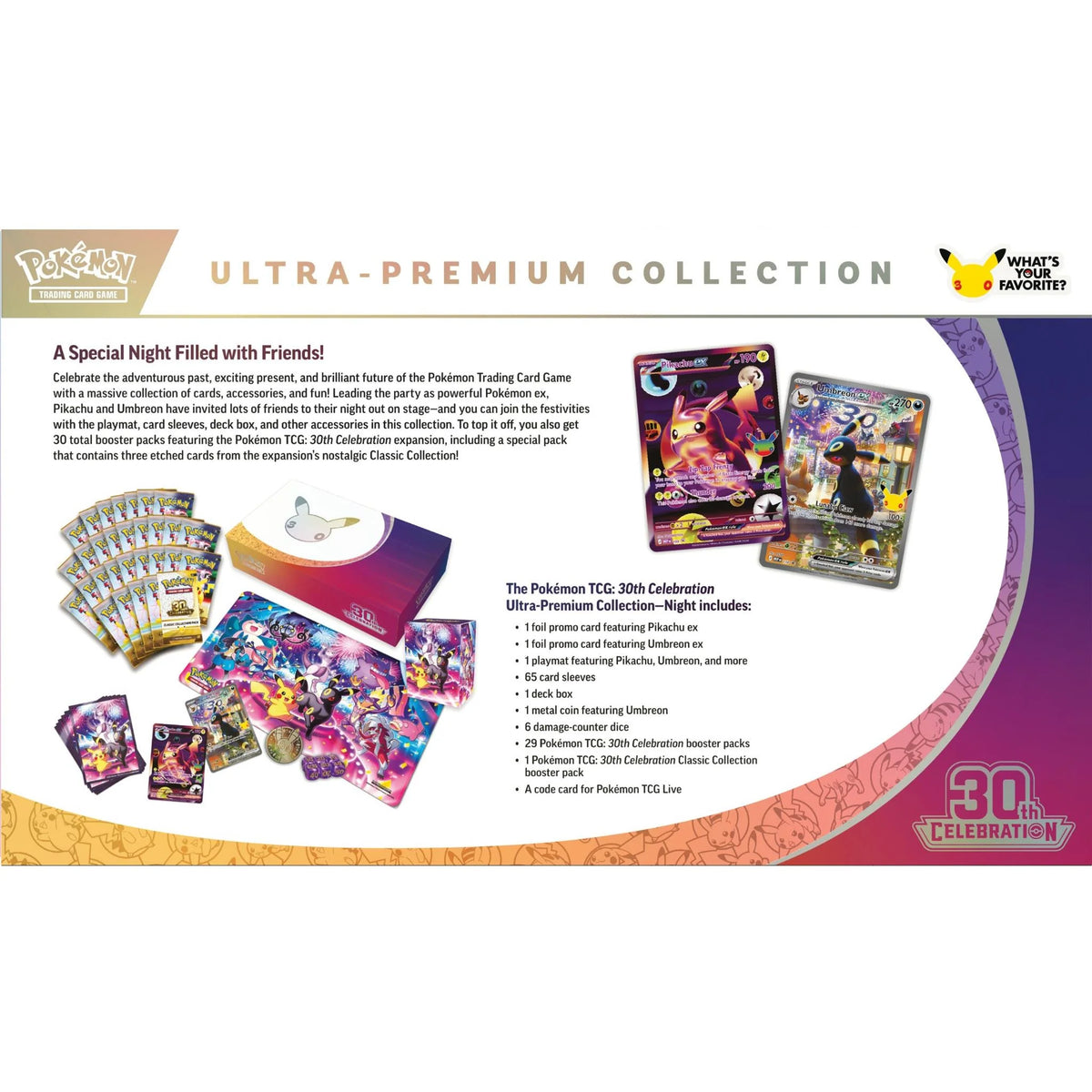 Pokemon TCG: 30th Celebration Ultra-Premium Collection Night PREORDER