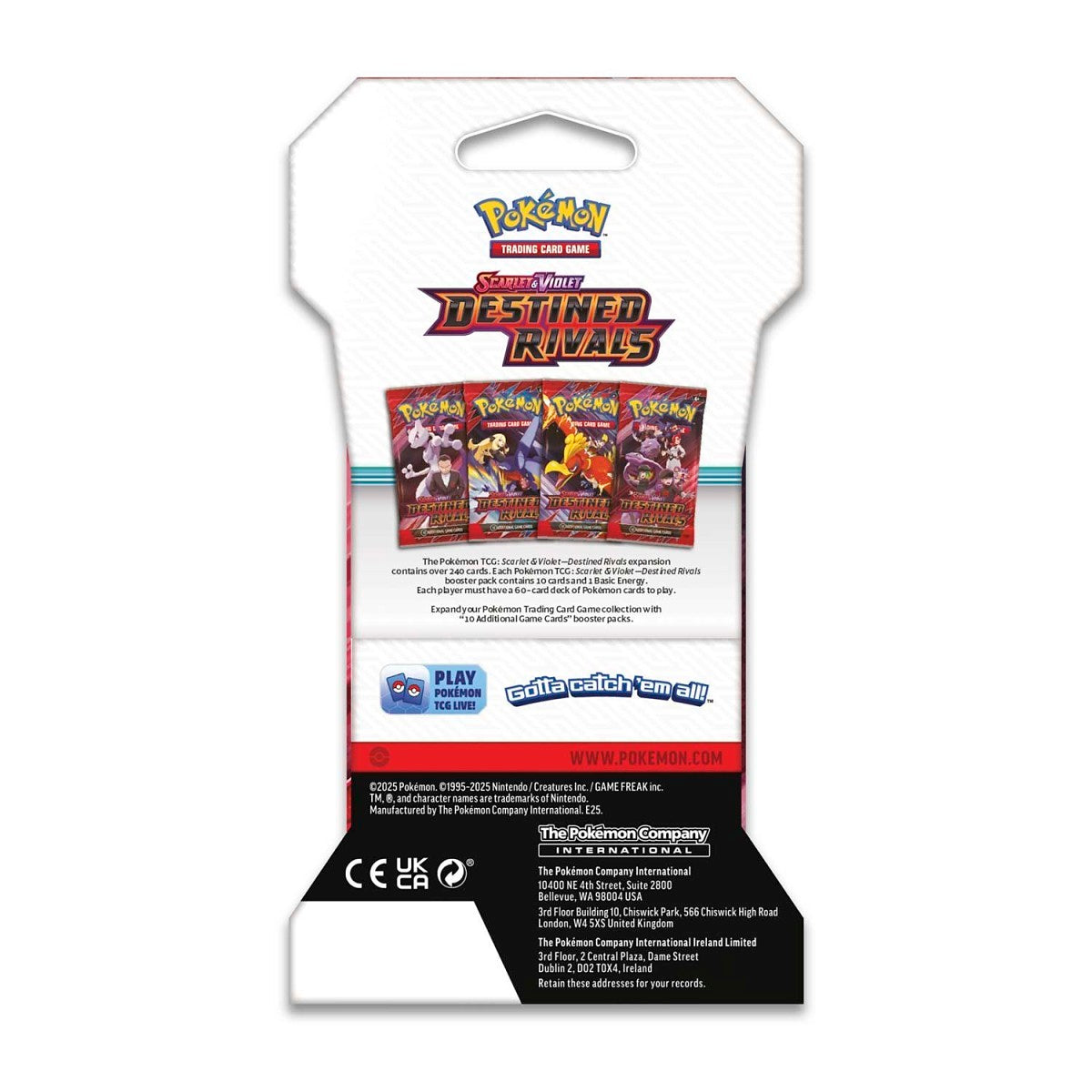 Pokemon TCG - Scarlet & Violet-Destined Rivals Blister Pack - Assorted