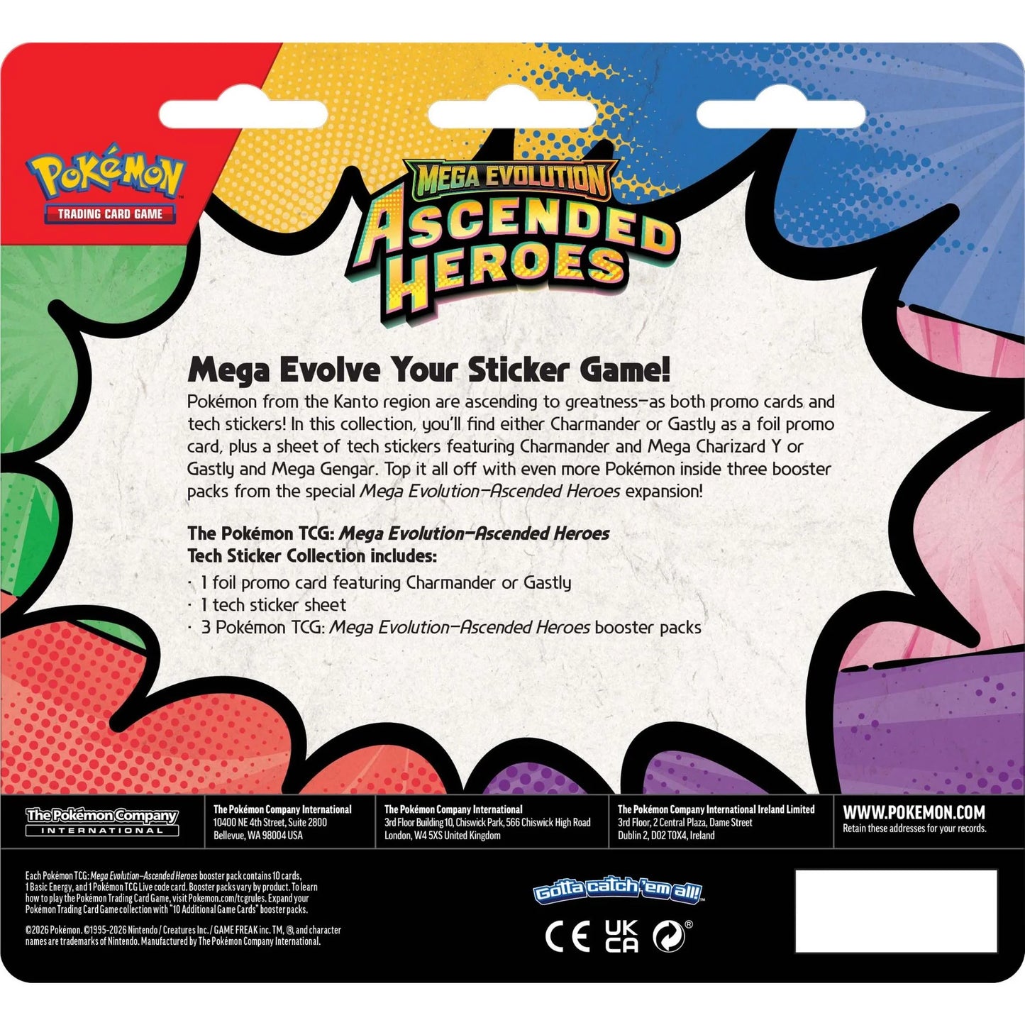 Pokemon TCG - Mega Evolution-Ascended Heroes Tech Sticker Collection (Assorted) PREORDER