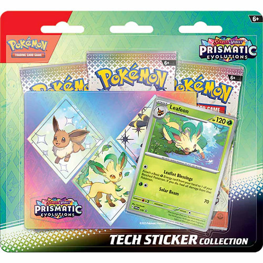 Pokemon TCG - Scarlet & Violet-Prismatic Evolutions Tech Sticker Blister (Assorted)