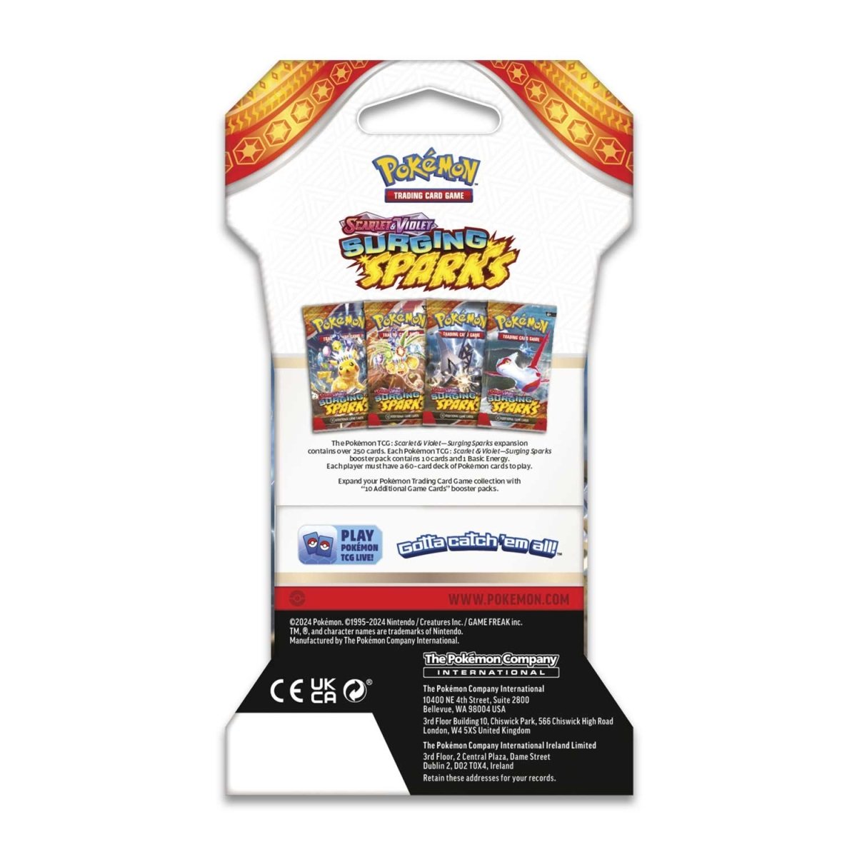 Pokemon TCG - Scarlet & Violet-Surging Sparks Blister Pack - Assorted
