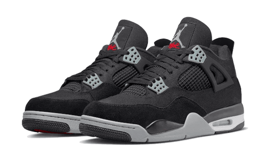 Air Jordan 4 Retro Black Canvas