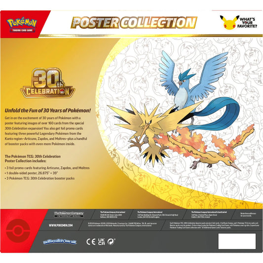 Pokemon TCG: 30th Celebration Poster Collection PREORDER