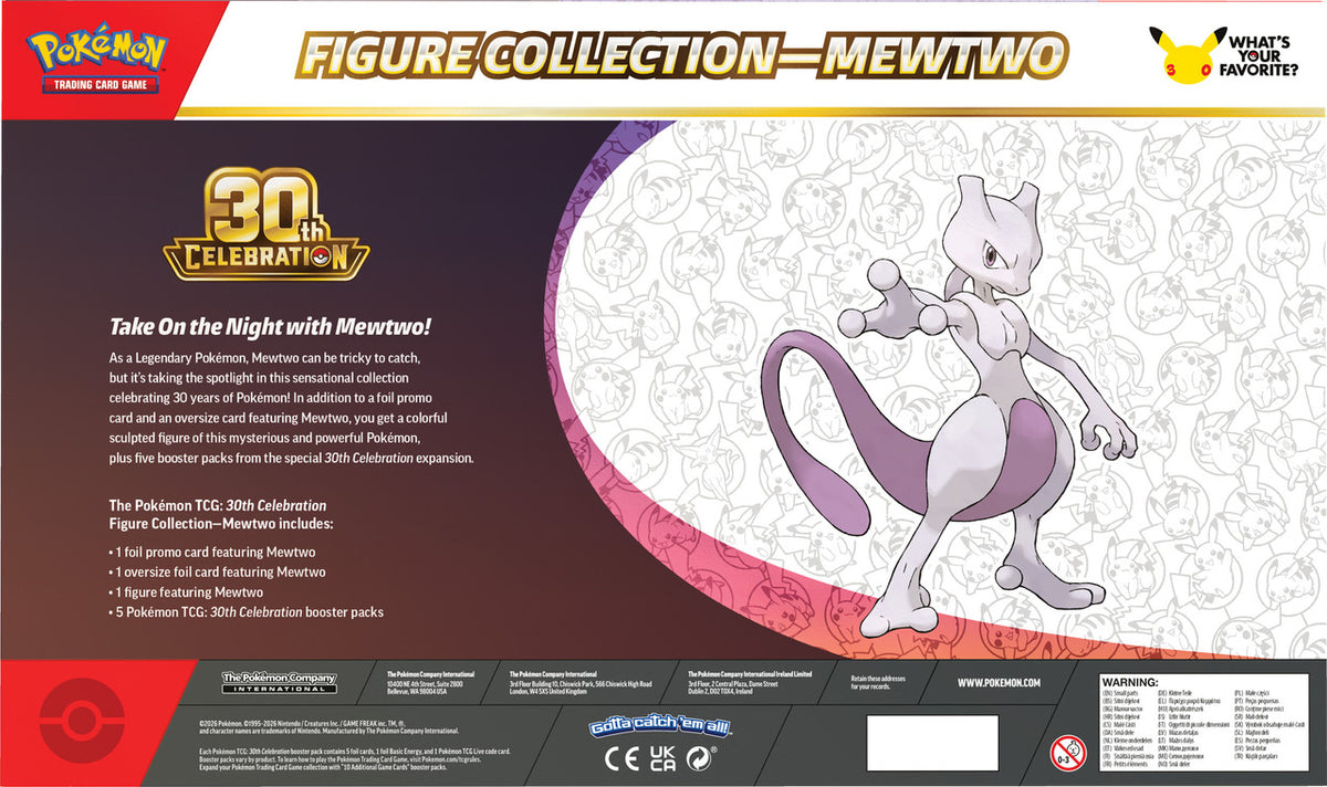 Pokemon TCG: 30th Celebration Figure Collection - Mewtwo PREORDER