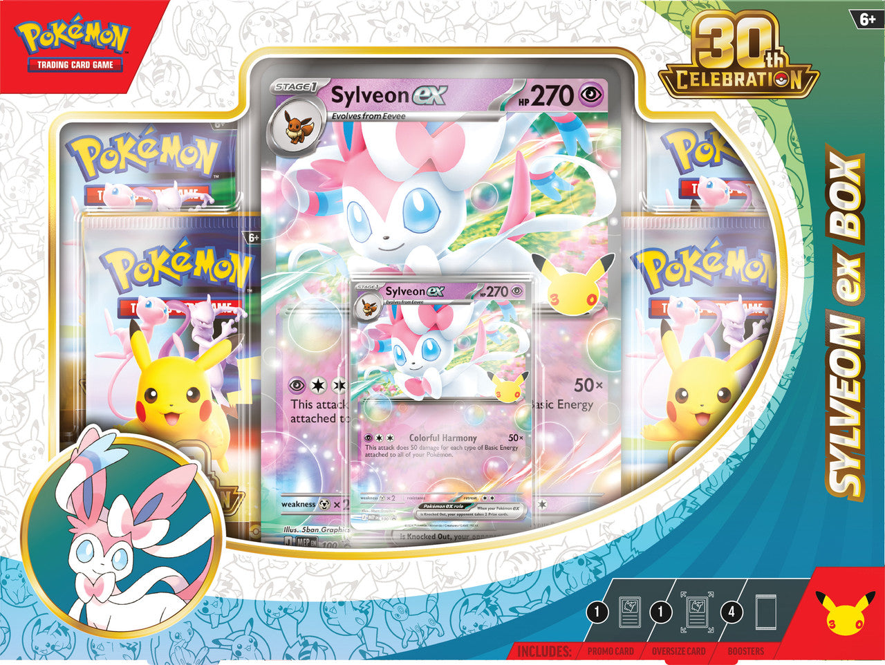 Pokemon TCG: 30th Celebration Sylveon ex Box PREORDER