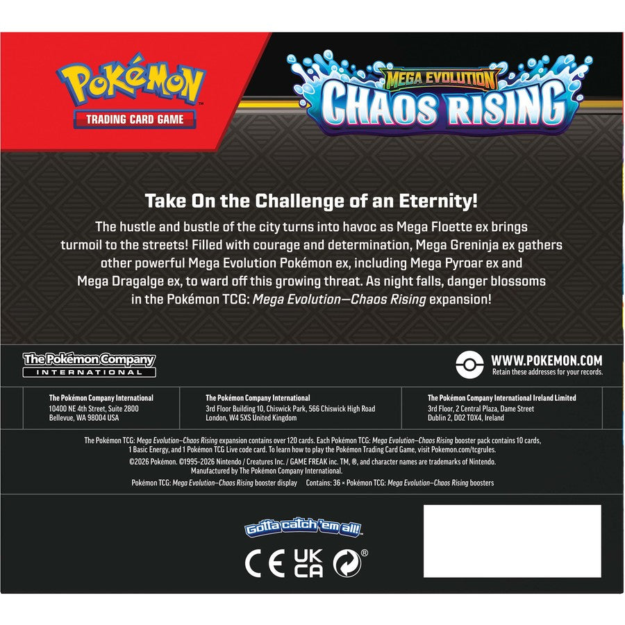 Pokemon TCG - Mega Evolution-Chaos Rising Booster Box Sealed