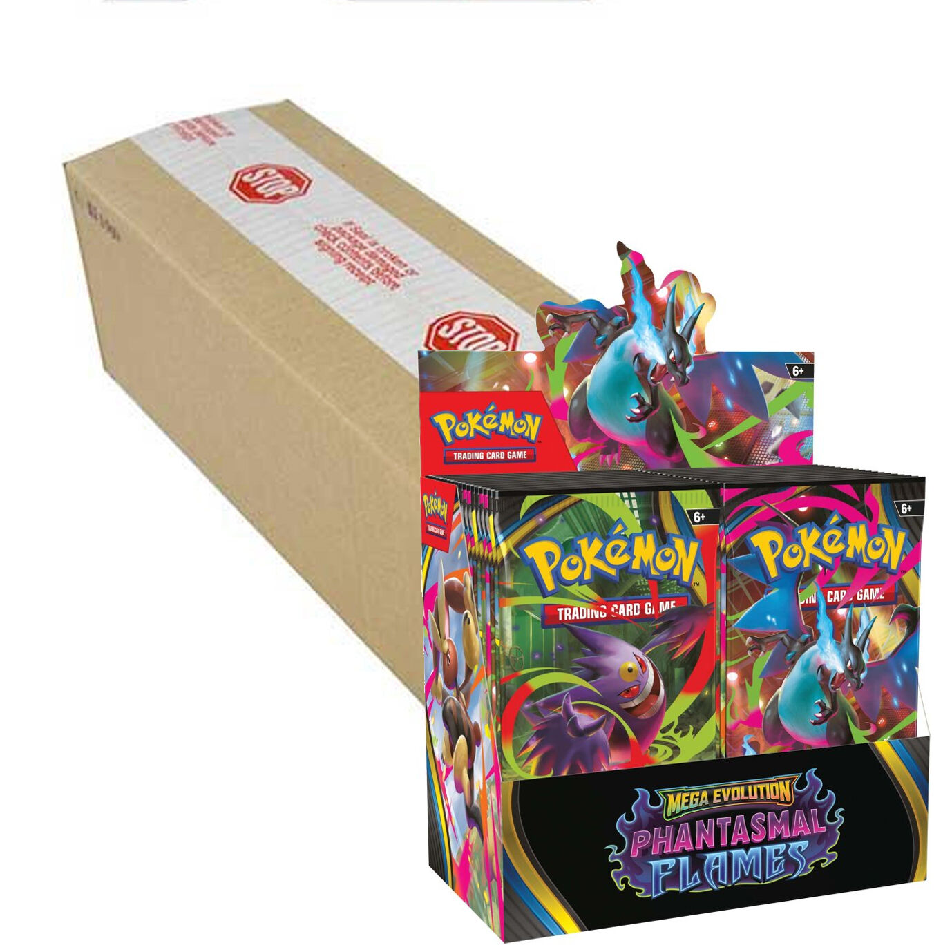 Pokemon TCG - Mega Evolution-Phantasmal Flames Booster Box Sealed Case (x6 Sealed Booster Boxes)