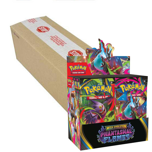 Pokemon TCG - Mega Evolution-Phantasmal Flames Booster Box Sealed Case (x6 Sealed Booster Boxes)