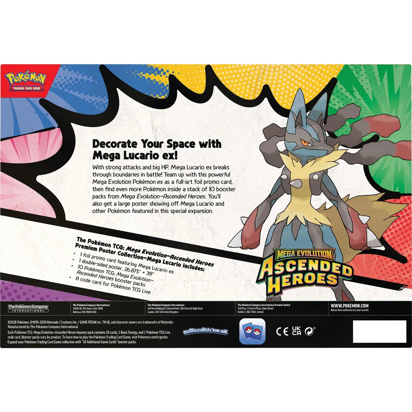 Pokemon TCG - Mega Evolution-Ascended Heroes Premium Poster Collection (Assorted) PREORDER