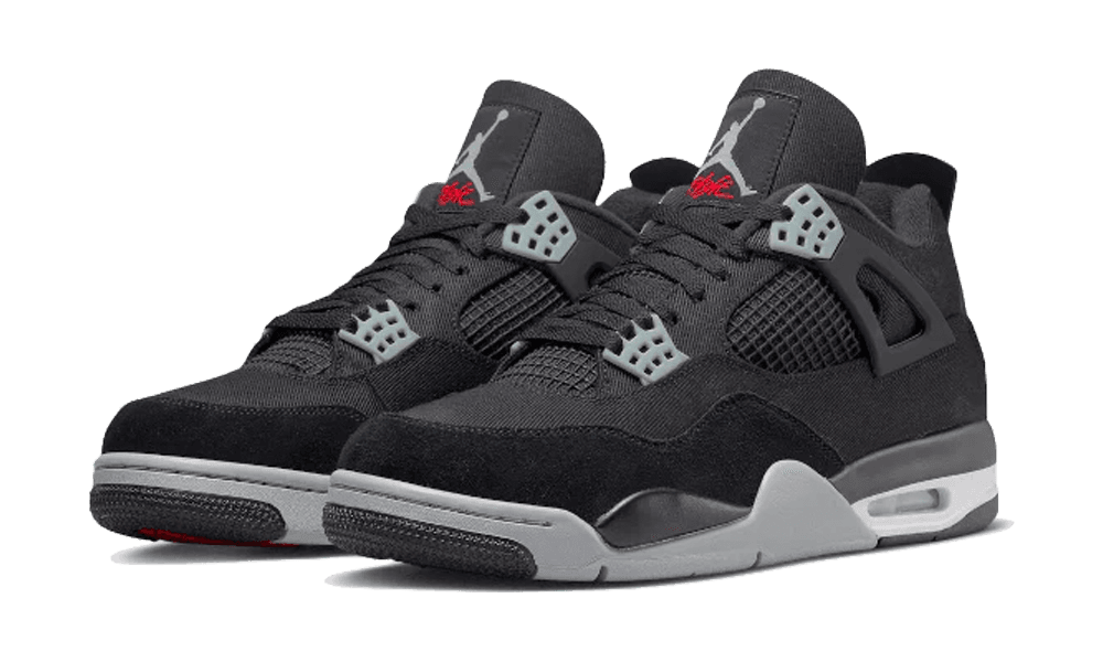 Air Jordan 4 Retro Black Canvas